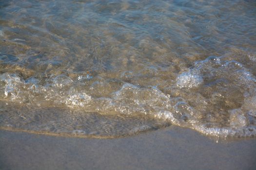 Beach rocks closeup. Mallorca, Balearic islands, Spain in July.