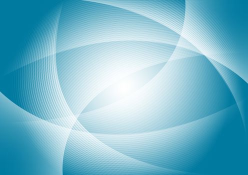 Blue Abstract Background with Lines - Illustration
