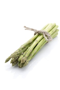 Asparagus isolated on the white background.