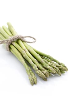 Asparagus isolated on the white background.