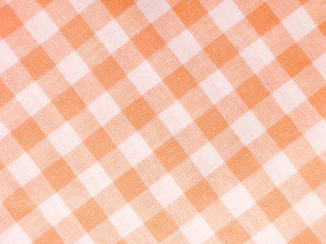 Orange checked textile full frame