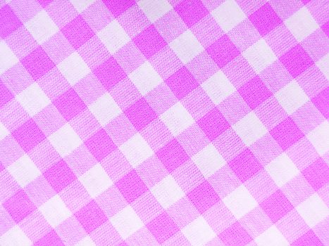 Pink checked textile full frame