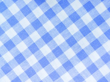 Blue checked textile full frame