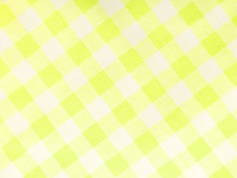 Yellow checked textile full frame