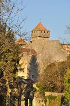France, Aquitaine, Dordogne, Beaumont-du-P�rigord, St Front fortified church