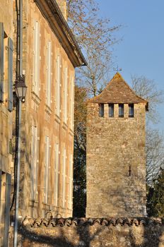 France, Aquitaine, Dordogne, Beaumont-du-P�rigord, St Front fortified church
