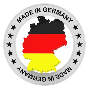 3d generated picture of a made in germany sign