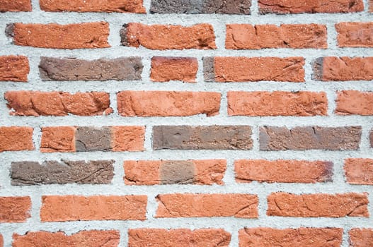 Brick wall texture background closeup.