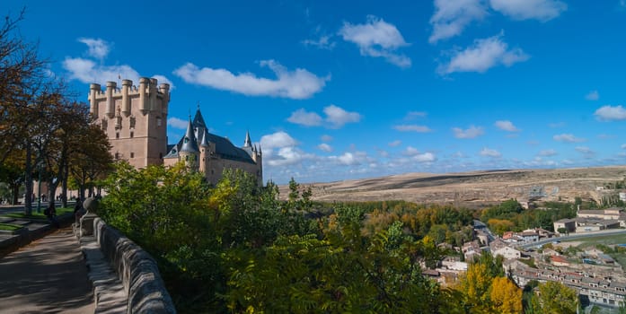 Views of and from Castle Alcazar, Segovia, Spain.