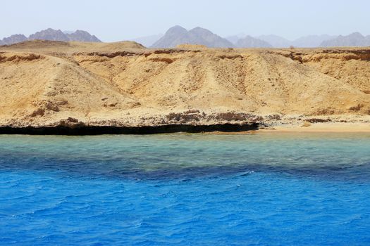 Red sea seashore on Ras Mohamed territory