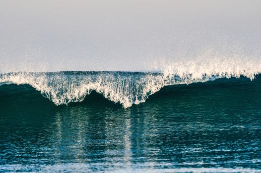 Tidal wave on the surface of the ocean