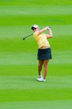 CHONBURI - FEBRUARY 28: Austin Ernst of USA in Honda LPGA Thailand 2015 at Siam Country Club, Pattaya Old Course on February 28, 2015 in Chonburi, Thailand.