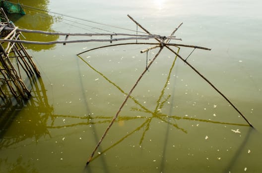 The Square Fish Net in local Canal.