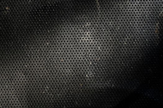 metal texture with round holes honeycomb pattern