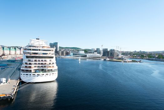 View on Opera House in Oslo, Norway