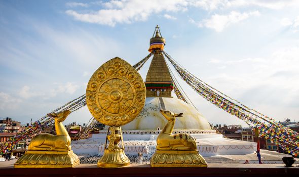 Boudhanath stupa in Kathmandu, Nepal