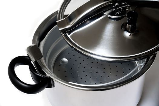 Pressure cooker stainless steel French-made for cooking food in steam