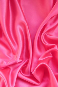 Smooth elegant pink silk or satin can use as background 