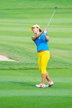 CHONBURI - FEBRUARY 28: Hee Young Park of South Korea in Honda LPGA Thailand 2015 at Siam Country Club, Pattaya Old Course on February 28, 2015 in Chonburi, Thailand.