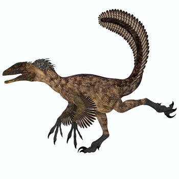 Deinonychus was a carnivorous dinosaur that lived in the Cretaceous period of North America.