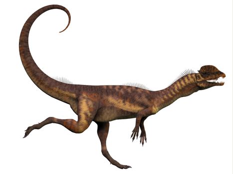 Dilophosaurus was a carnivorous theropod dinosaur that lived in the Jurassic Period of Arizona.