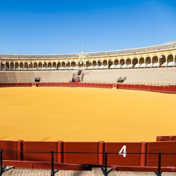 The Plaza de Toros de la Real Maestranza de Caballer��a de Sevilla is the oldest bullring in the world.