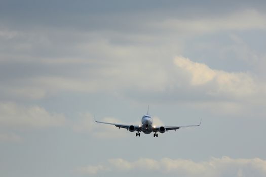 Airplane and the sky