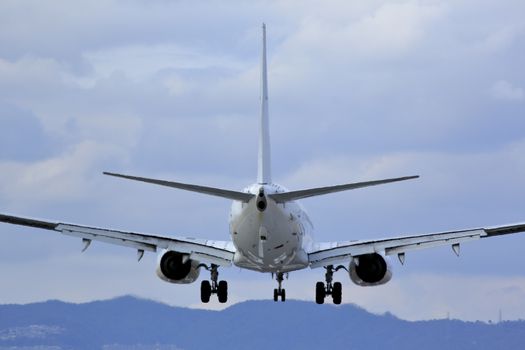 Airplane and the sky