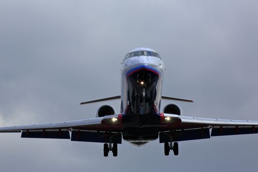 Airplane and the sky