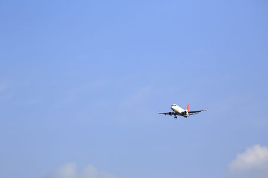 Airplane and the sky