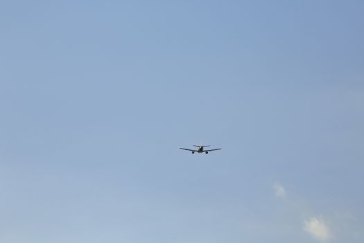 Airplane and the sky