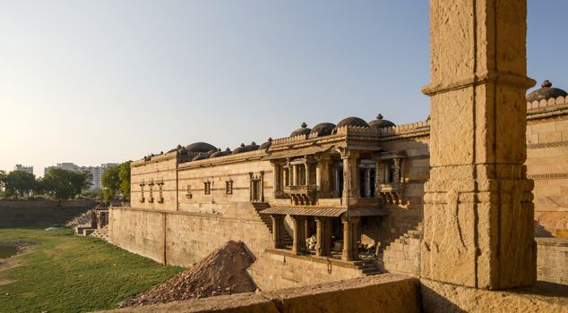 Sarkhej Roza mosque in Ahmedabad, Gujarat, India