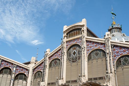 Mercado Central or Central Market of Valencia is one of the oldest in Europe. It combines lots of architectural styles from late gothic to modernism. The building is decorated with tiles and stained-glass windows.