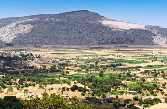 Landscape: plateau in the mountains of Crete, Greece.