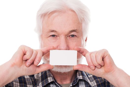 Handsome, elderly man with white beard