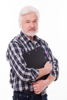 Handsome, elderly man with white beard