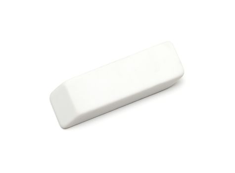 white eraser on a white background