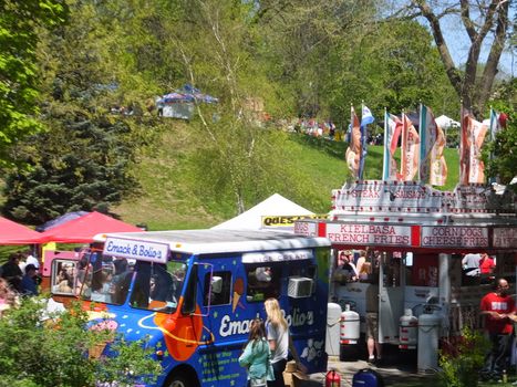 The 2014 Tulip Festival at Washington Park in Albany, New York State