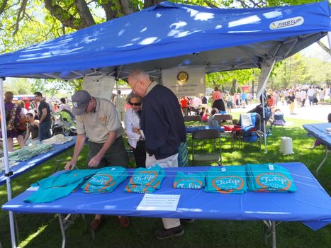 The 2014 Tulip Festival at Washington Park in Albany, New York State