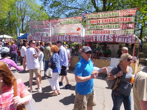 The 2014 Tulip Festival at Washington Park in Albany, New York State