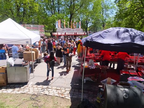 The 2014 Tulip Festival at Washington Park in Albany, New York State