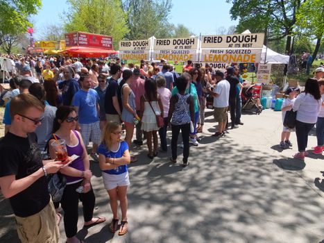 The 2014 Tulip Festival at Washington Park in Albany, New York State