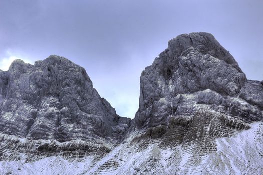 mountain pass in pyrenees