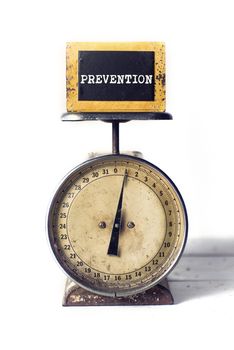 An ounce of prevention on a scale metaphor