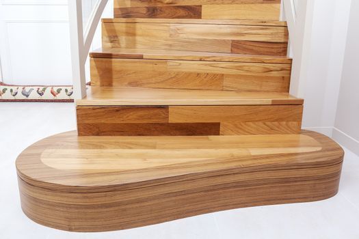 Interior wooden stairs 