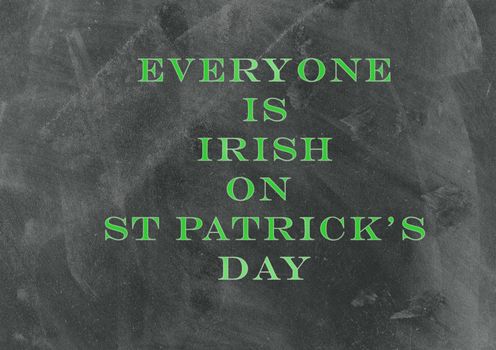 Typographic design for St. Patrick's Day