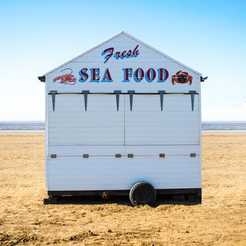 Sea Food Stall on Weston-Super-Mare Beach