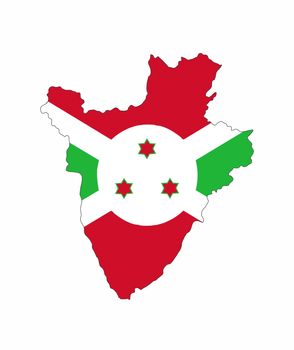 burundi country flag map shape national symbol