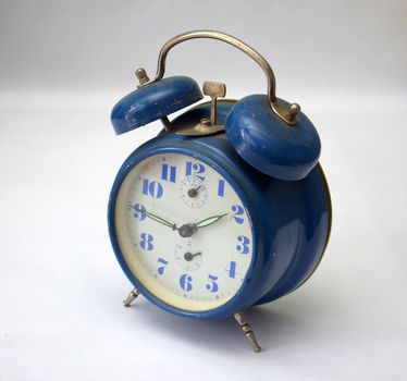 Picture of retro old dusty alarm clock