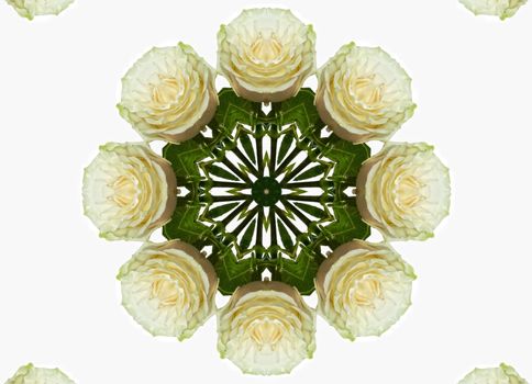 abstract kaleidoscopic pattern,background for design of roses